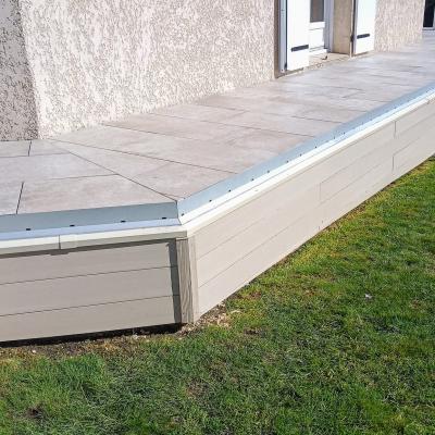 Bardage composite ivoire