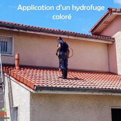 Application hydrofuge coloré