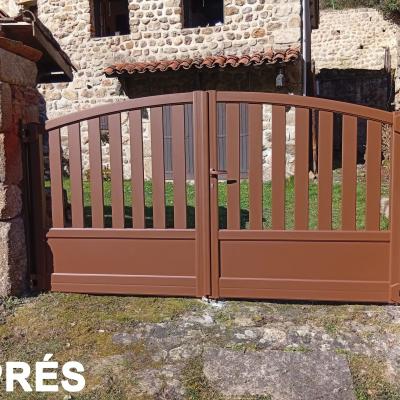 Portail aluminium barreaux intemporel cetal mars 