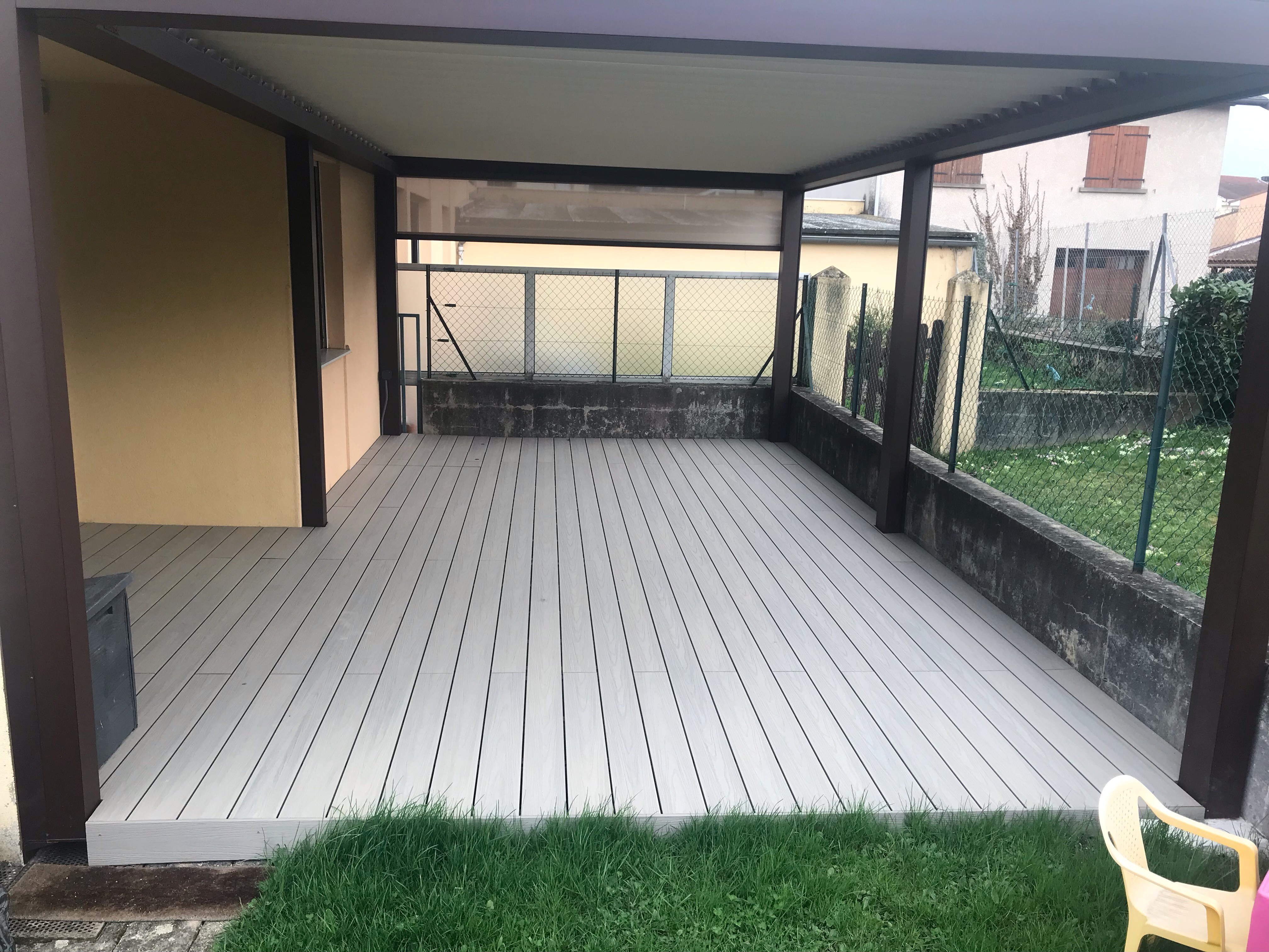Terrasse composite coloris sable la talaudiere