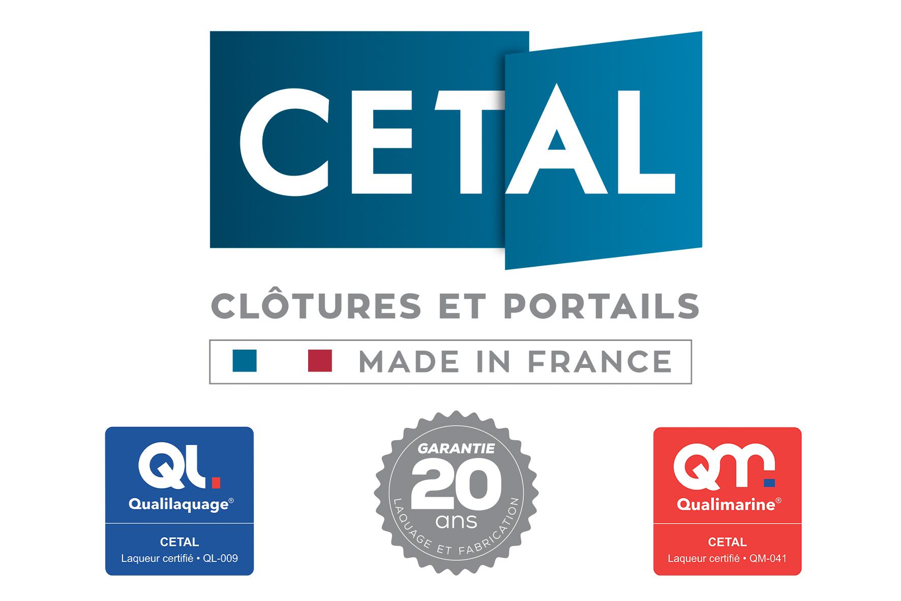 Cetal portails et cloture produit francaise garantie 20 ans